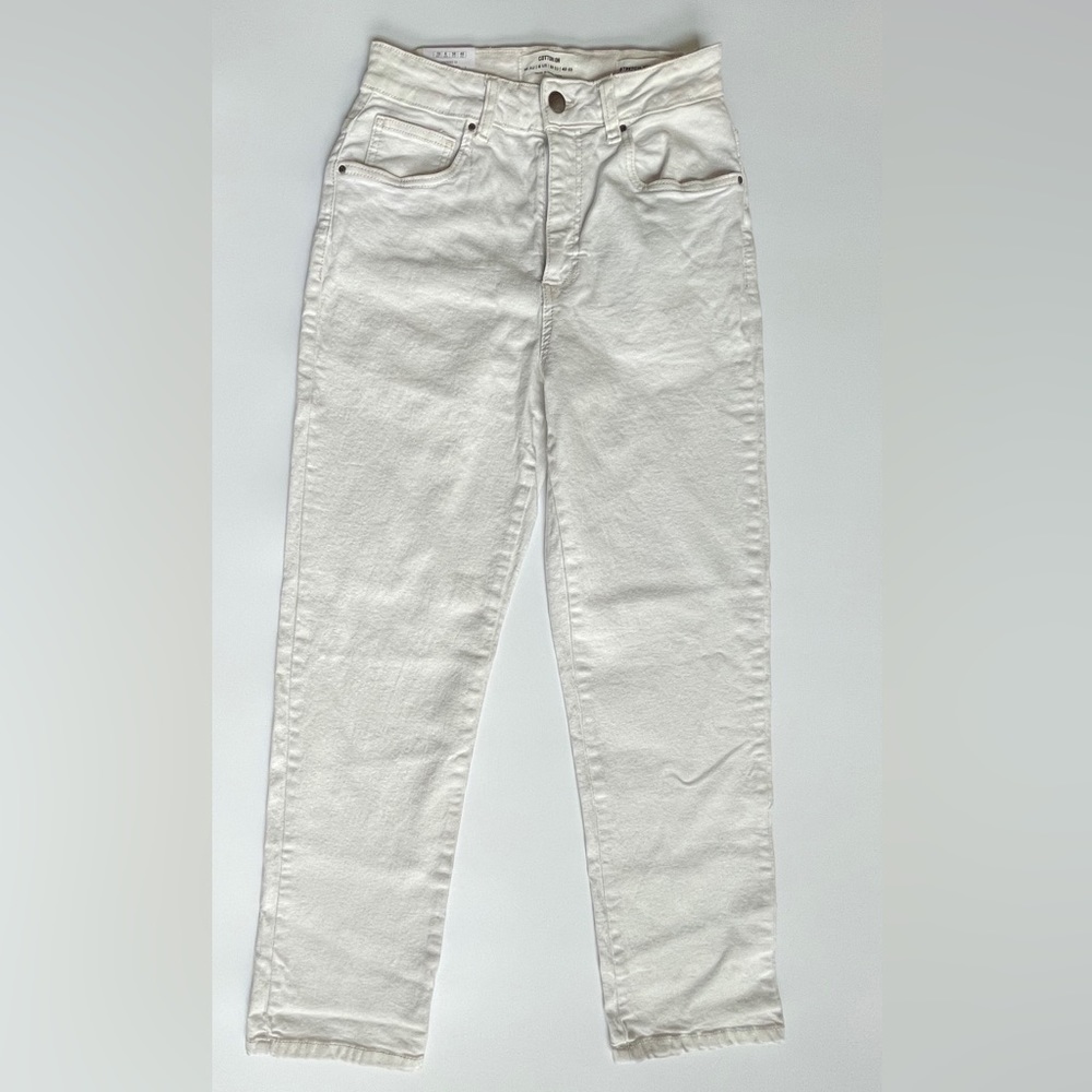 Cotton On Stretch Straight Antique White -Women US 6 -NWT